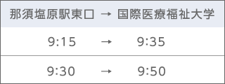 バス時刻表